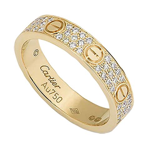 diamond cartier love ring|cartier love interlocking ring.